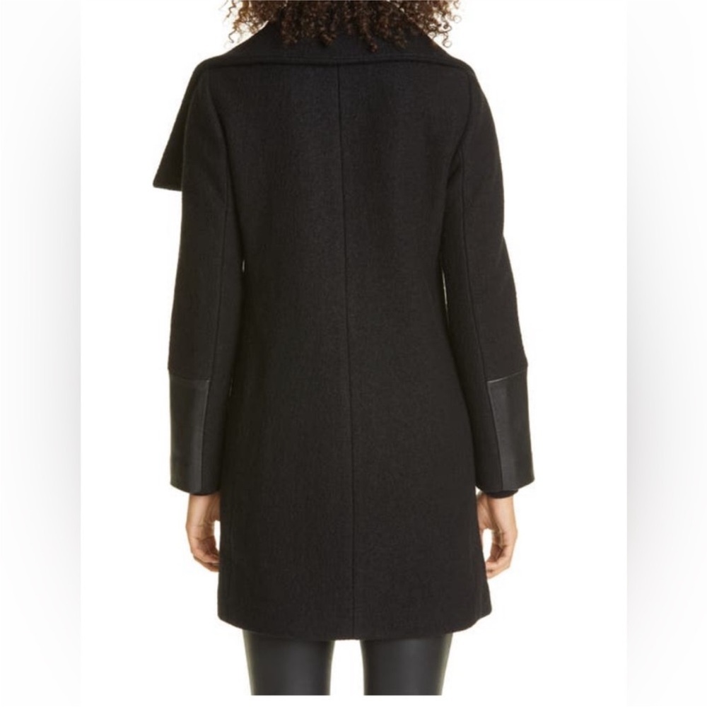 EUC Club Monaco Wool and Leather Coat, Size M